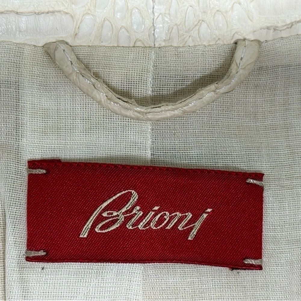 Brioni Women’s Python Leather Jacket – Exotic Elegance & Italian Craftsmanship